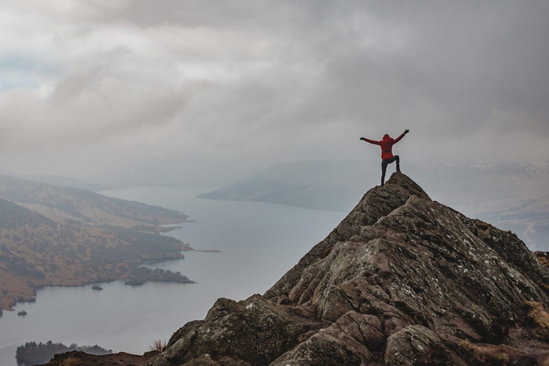 Ben A'an hiking proposal location in Scotland