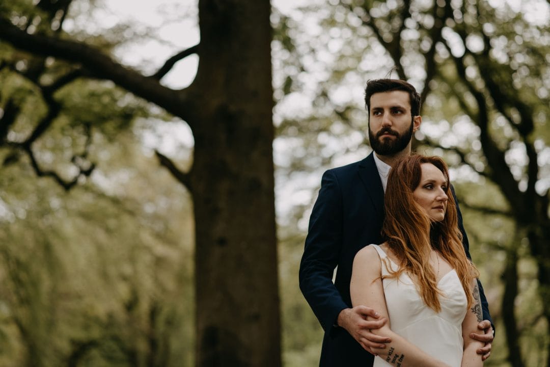 Elopement engagement couples shoot in nature Scotland on vacation. Shoot with Lena Sabala and Patrick Zaarour on Mark Pacura workshop.