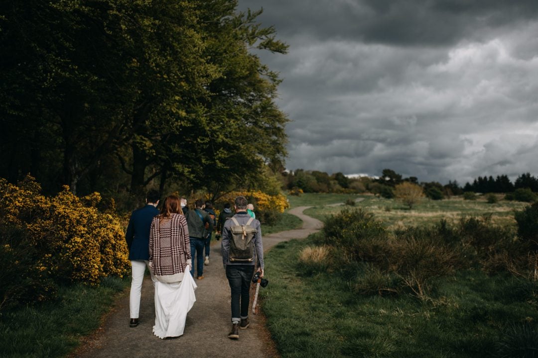Couples shoot in nature Scotland. Stormy tree shot with Lena Sabala and Patrick Zaarour on Mark Pacura workshop.