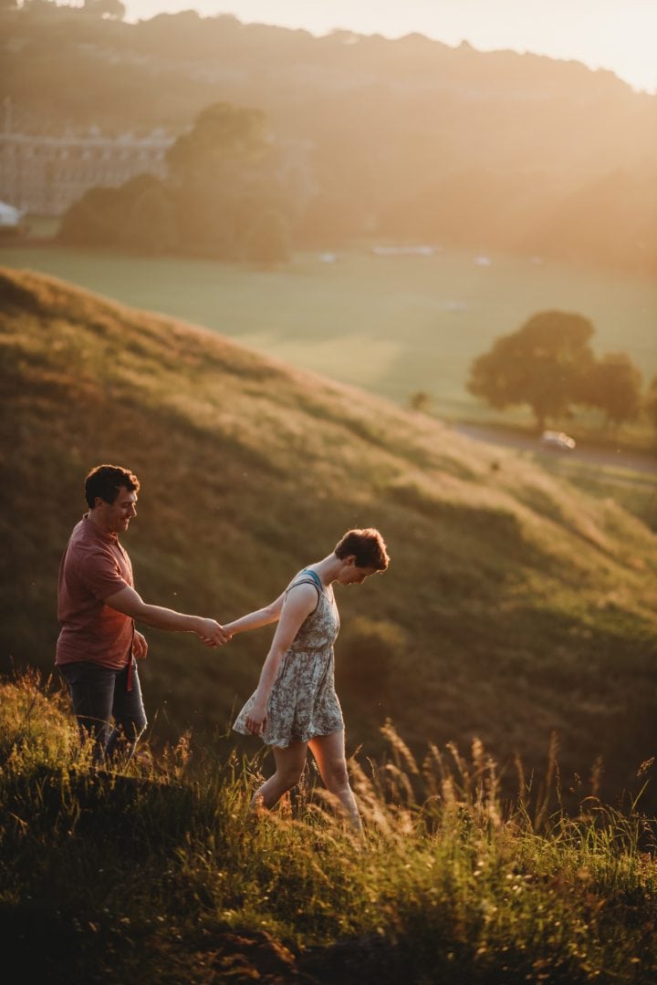 Couples connection photoshoot in Edinburgh - Holyrood Park