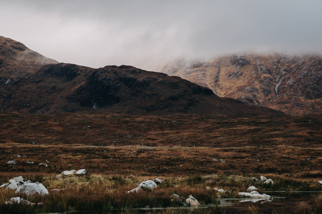 Foggy Glencoe mountains - Scottish Highlands