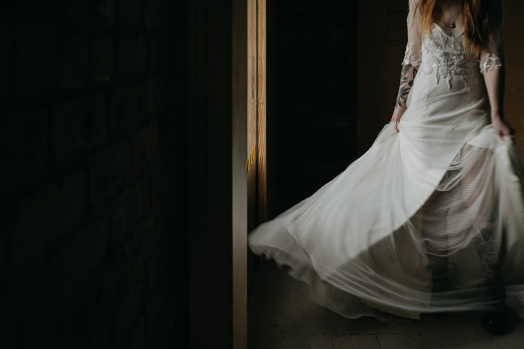 Beautiful Flossy and Dossy dress - scottish wedding elopement