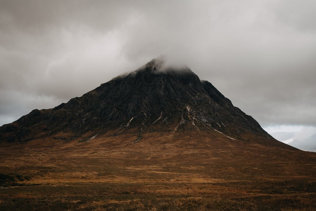 Buachaille Etive Mòr - foggy moody scottish mountain
