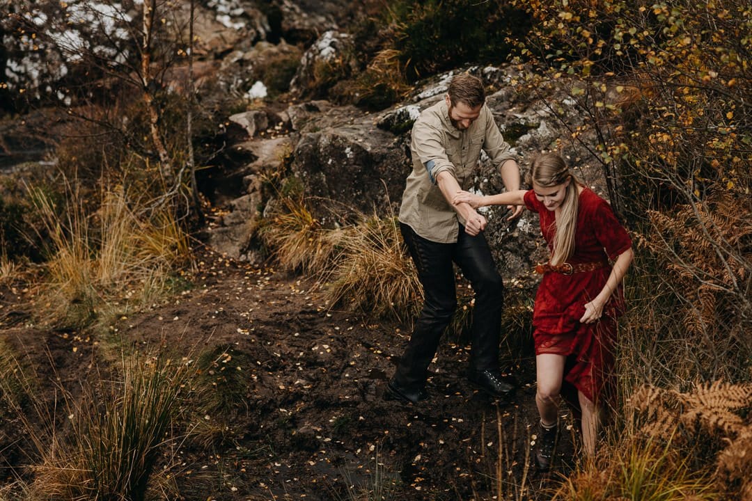Scottish highlands - adventure session with couple