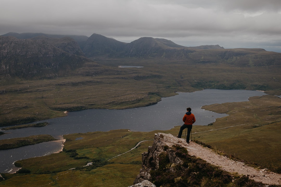 Stac Pollaidh hike elopement and proposal location in Scotland