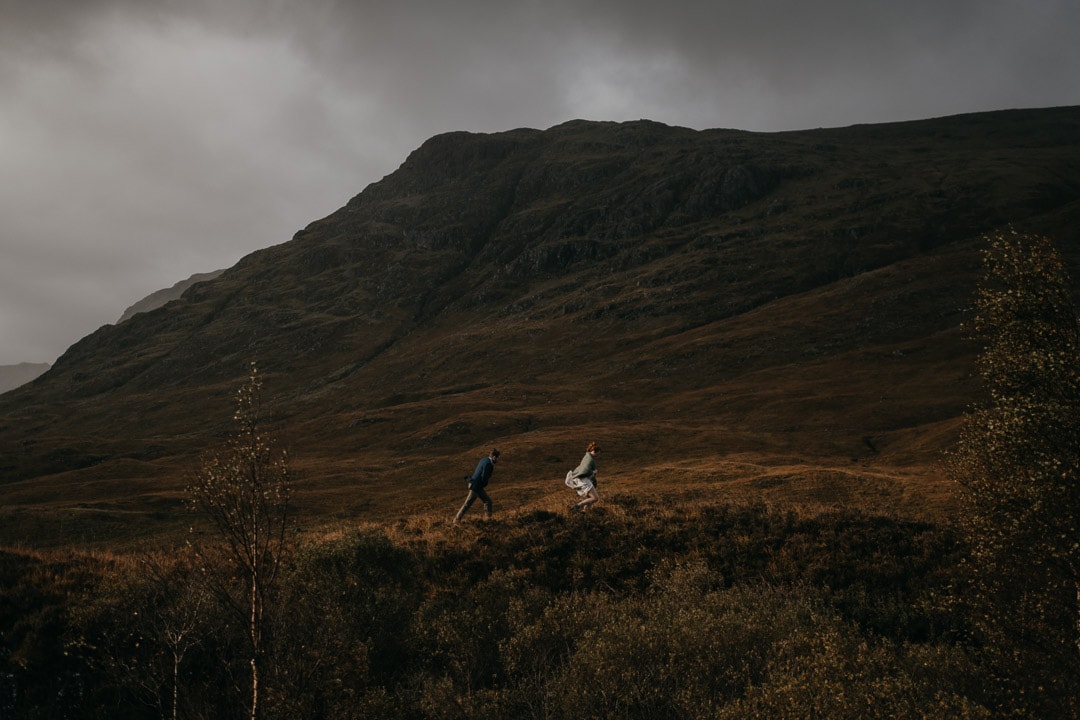 Epic Glencoe elopement couple