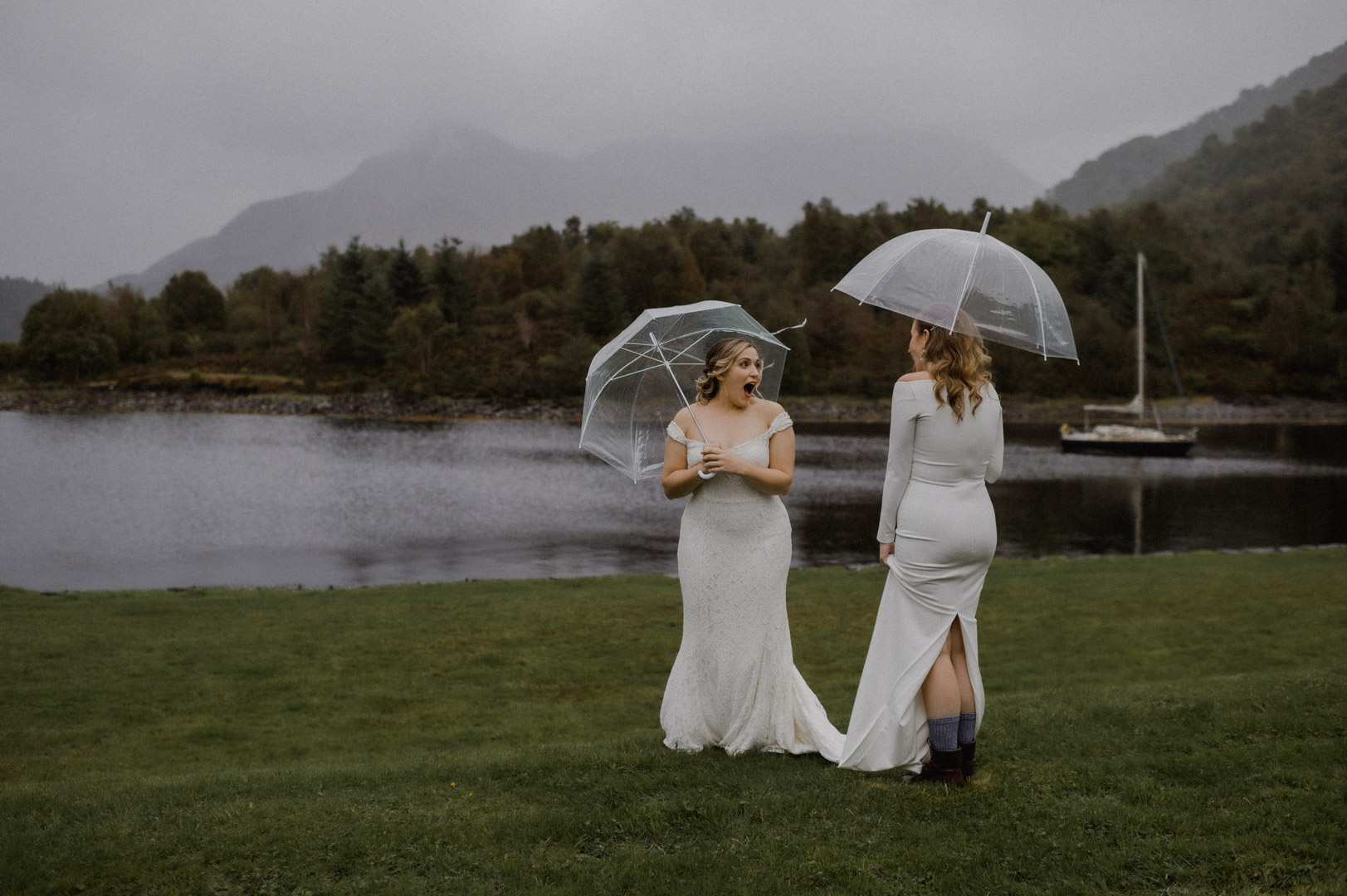 first look for elopement brides in Glencoe, LGTBQ+