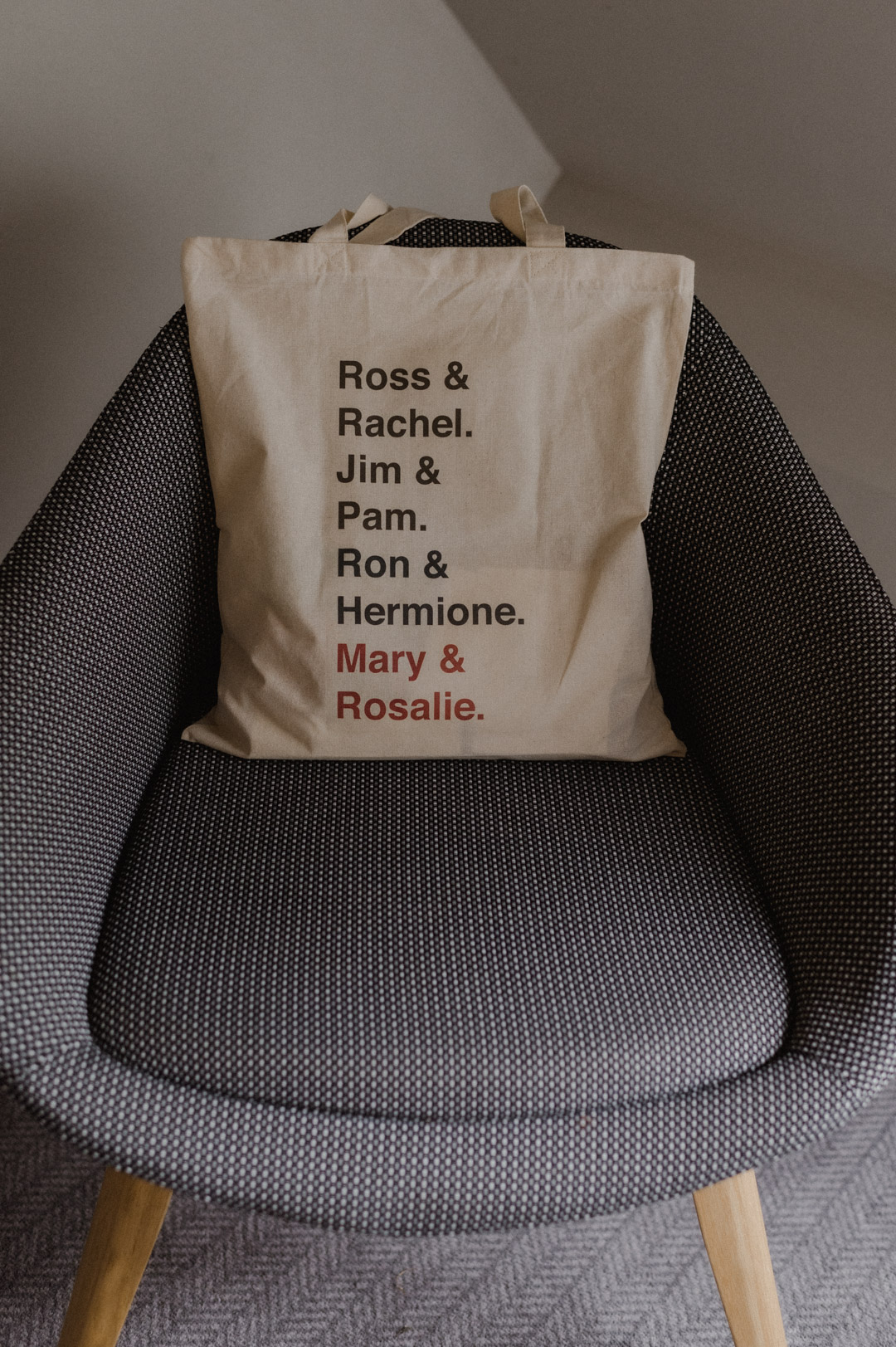 scotland elopement tote bag detail