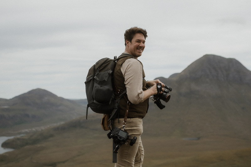 Scotland elopement videographer in the mountains